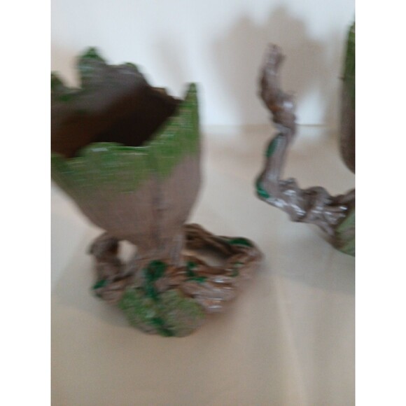 (3)Groot Marvel Guardian Of The Galaxy Baby GROOT FLOWER POT PLANTERS Green-Gray - Picture 8 of 16